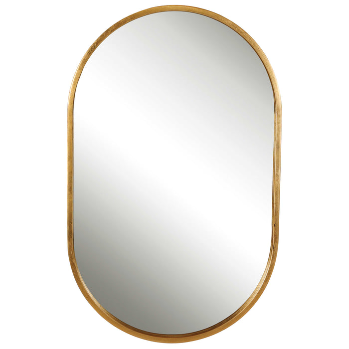 Uttermost 09736 Varina Minimalist Gold Oval Mirror