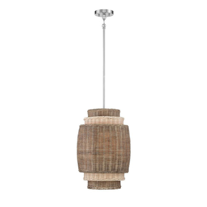 Minka Lavery Montauk Bay 4 Light Pendant with Brushed Nickel Finish (Pendant 14 in W x 20 in H)