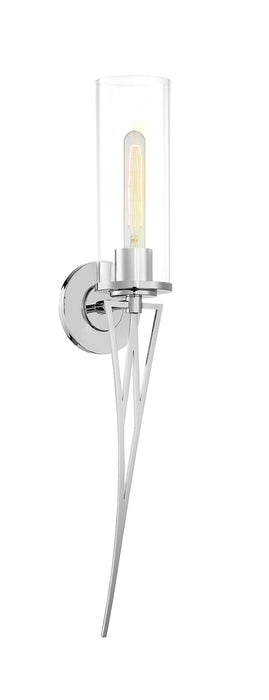 Minka Lavery Regal Terrace 1 Light Wall Sconce with Polished Nickel Finish (Wall Sconce 5 in W x 29.13 in H)