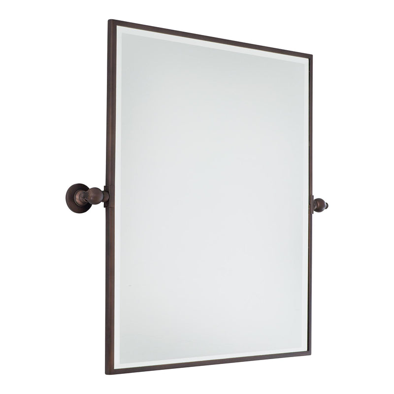 Minka Lavery 1441-267 Dark Brushed Bronze Pivoting XL Rectangle Mirror