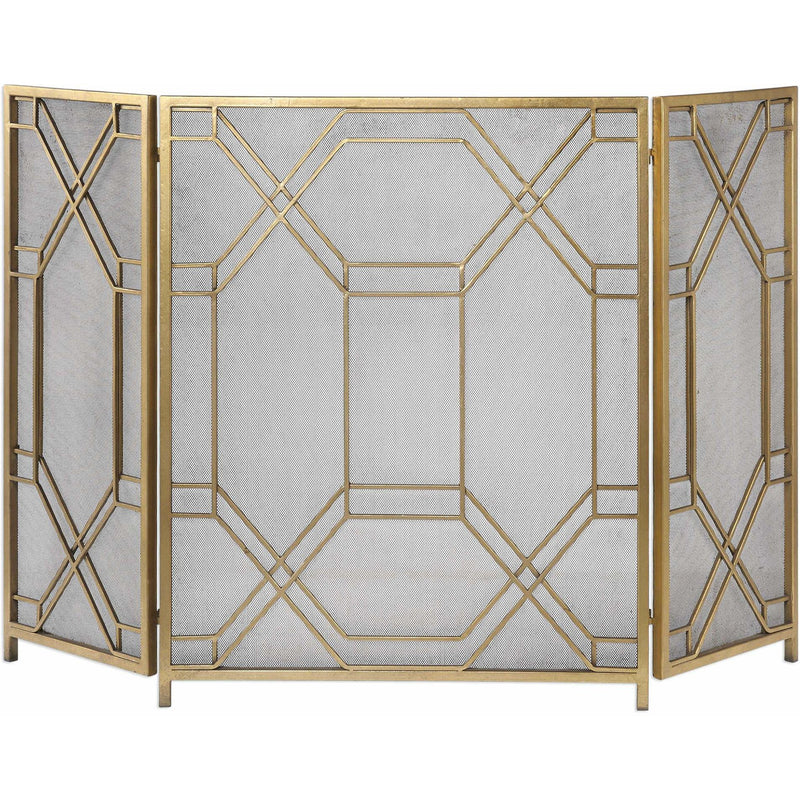 Uttermost 18707 Rosen Gold Fireplace Screen