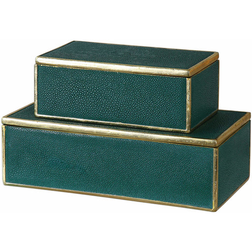 Uttermost 18723 Karis Emerald Green Boxes 