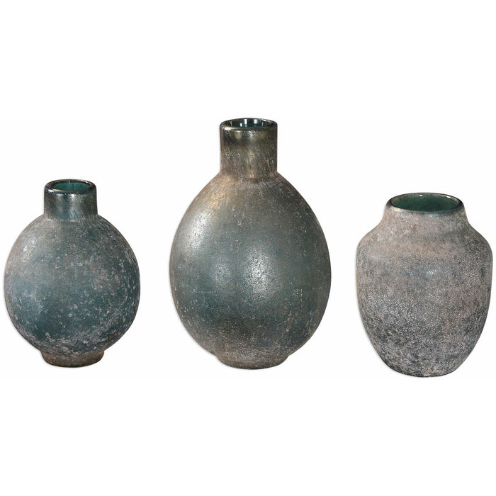 Uttermost 18844 Mercede Weathered Blue-Green Vases 