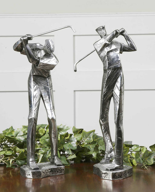 Uttermost Practice Shot Golf Figurines