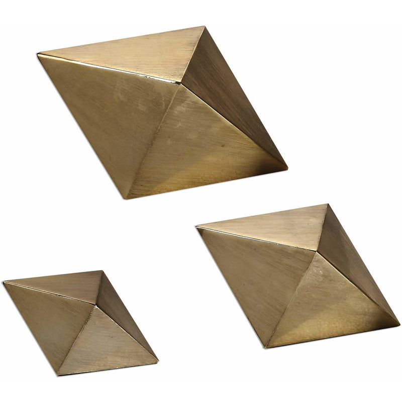 Uttermost 20007 Rhombus Champagne Sculptures 