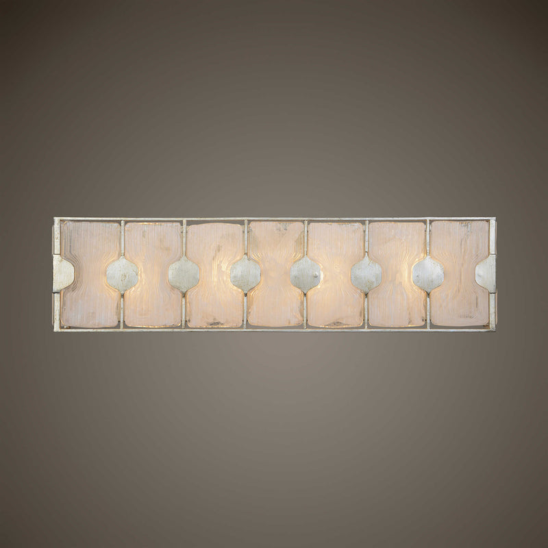 Uttermost 22867 Rene 4 Light Swirl Glass Bathroom Vanity Light - ALCOVE LIGHTING