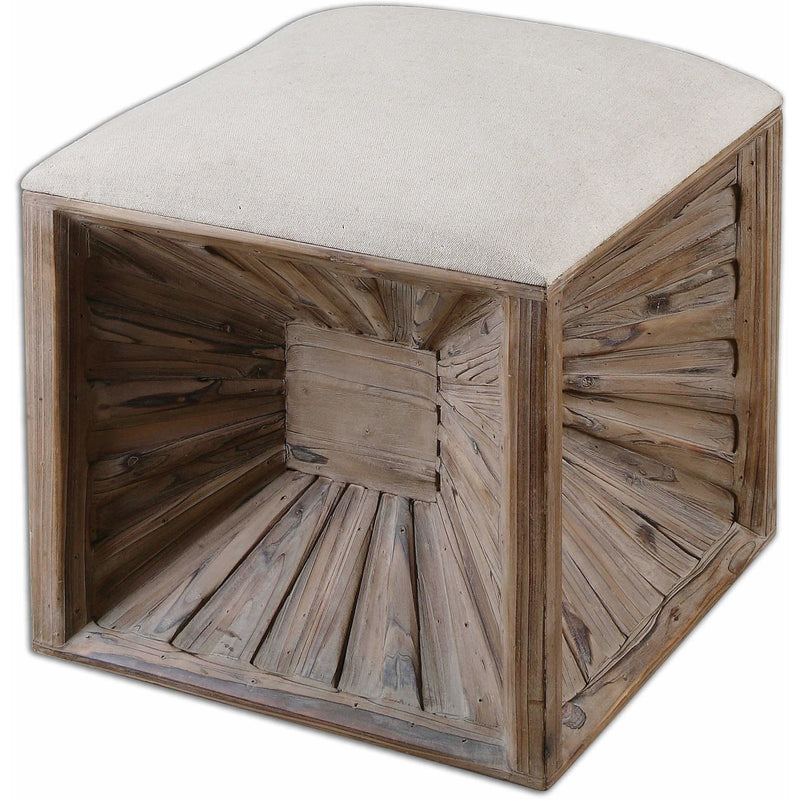 Uttermost 23131 Jia Wooden Ottoman