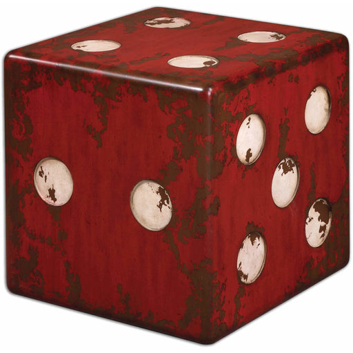 Uttermost 24168 Dice Red Accent Table