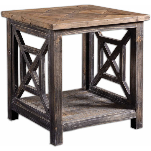 Uttermost 24263 Spiro Reclaimed Wood End Table
