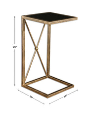 Uttermost Zafina Accent Table | Gold Side Table - ALCOVE LIGHTING