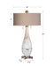 Uttermost 27201 Cardoni White Glass Table Lamp - ALCOVE LIGHTING