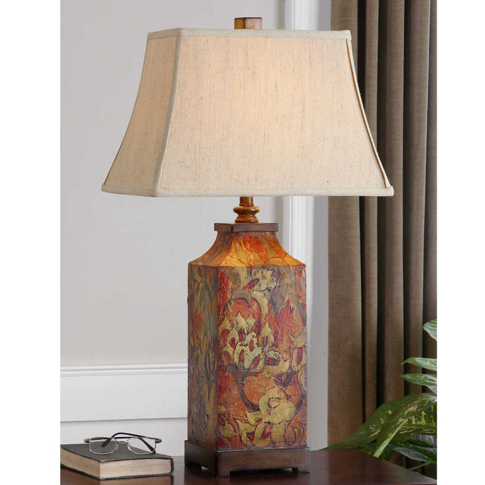 Uttermost 27678 Colorful Flowers Table Lamp - ALCOVE LIGHTING