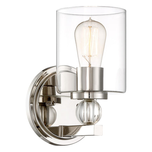 Minka Lavery 3071-613 Studio 5 1 Light Polished Nickel Bathroom Vanity Light