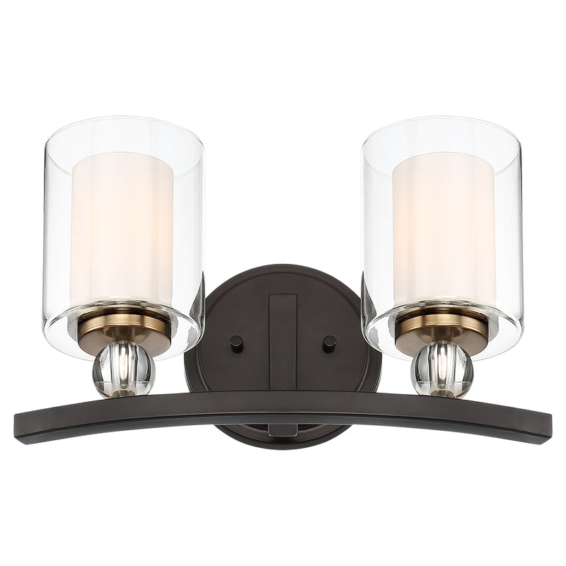 Minka Lavery 3072-416 Studio 5 2 Light Painted Bronze Bathroom Vanity Light