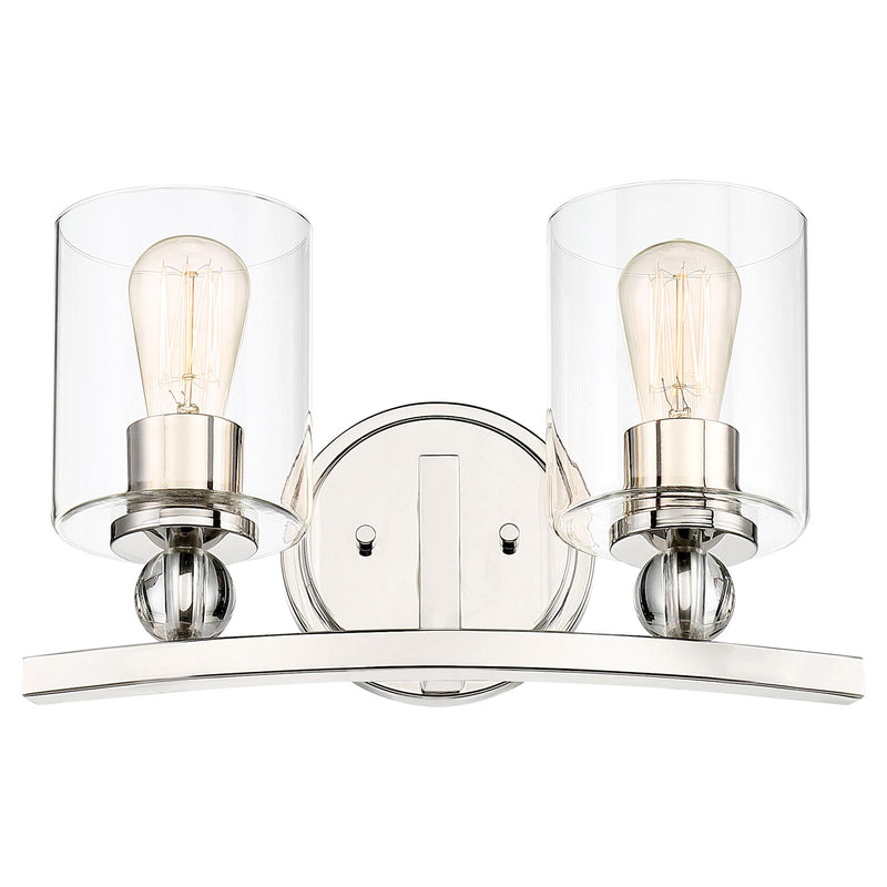 Minka Lavery 3072-613 Studio 5 2 Light Polished Nickel Bathroom Vanity Light