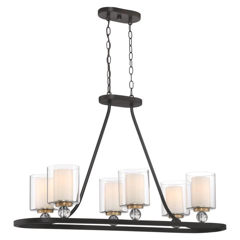 Minka Lavery 3076-416 Studio 5 5 Light Painted Bronze Island Light