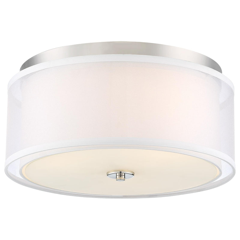 Minka Lavery 3078-613 Studio 5 3 Light Polished Nickel Flush Mount