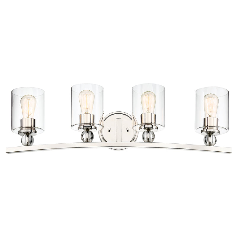 Minka Lavery 3080-613 Studio 5 4 Light Polished Nickel Bathroom Vanity Light