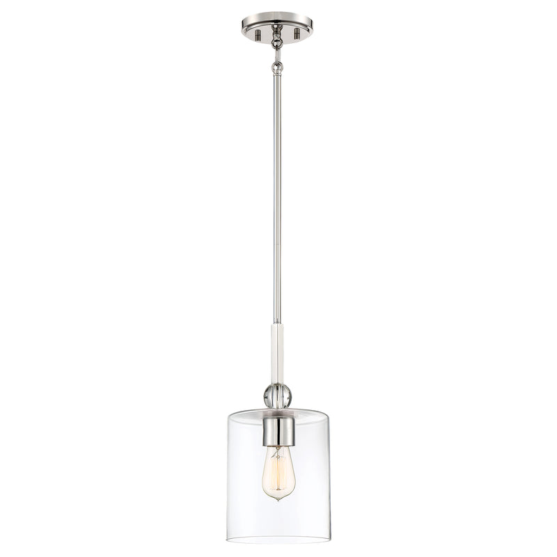 Minka Lavery 3089-613 Studio 5 1 Light Polished Nickel Mini Pendant