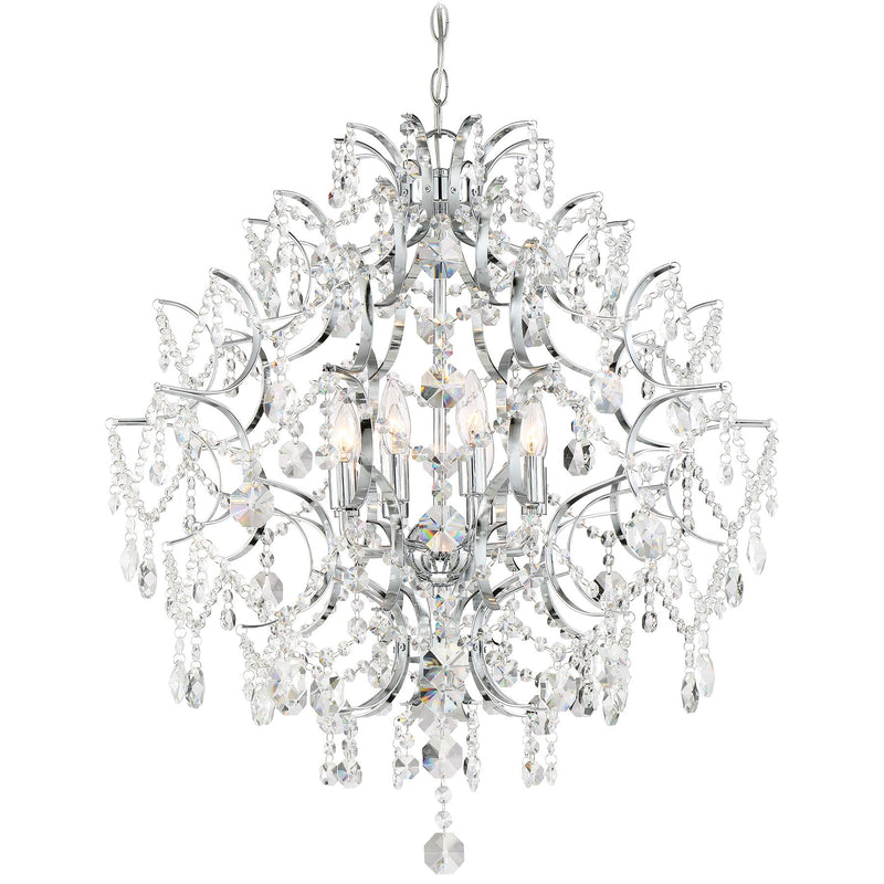 Minka Lavery 3158-77 Isabella's Crown 8 Light Chrome Chandelier