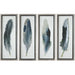 Uttermost 41554 Feathered Beauty Framed Art Prints Set of 4