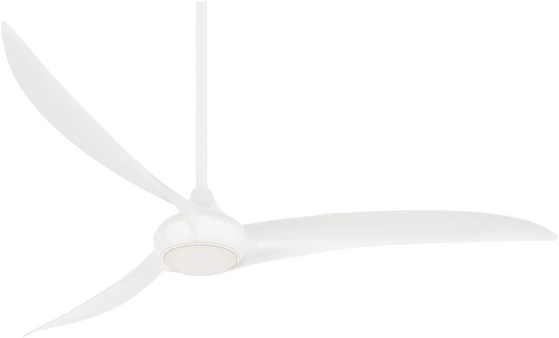 Minka Aire Light Wave 65 in. LED Indoor White Ceiling Fan with Remote