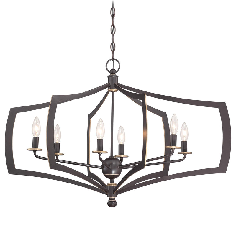 Minka Lavery 4376-579 Middletown 6 Light Downton Bronze Chandelier