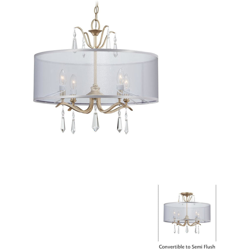 Minka Lavery 4443-582 Laurel Estate 4 Light Semi Flush Mount