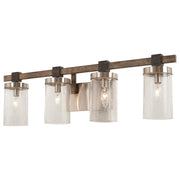 Minka Lavery 4634-106 Bridlewood 4 Light Stone Grey Bathroom Vanity Light