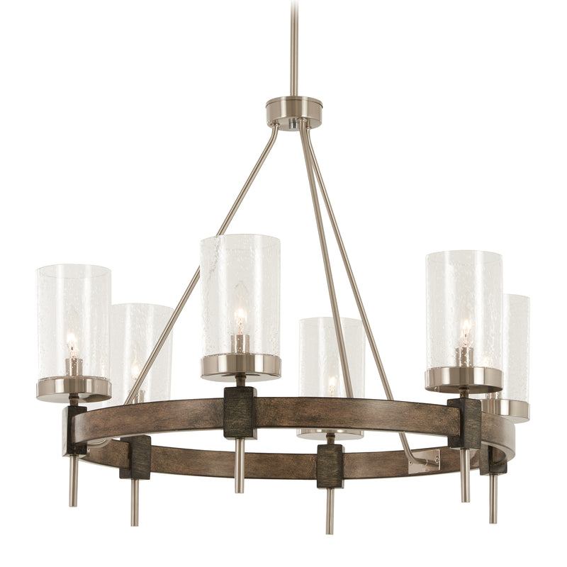 Minka Lavery 4636-106 Bridlewood 6 Light Stone Grey Chandelier
