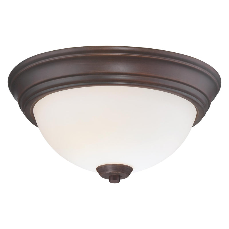 Minka Lavery 4960-284 Overland Park 2 Light Vintage Bronze Flush Mount