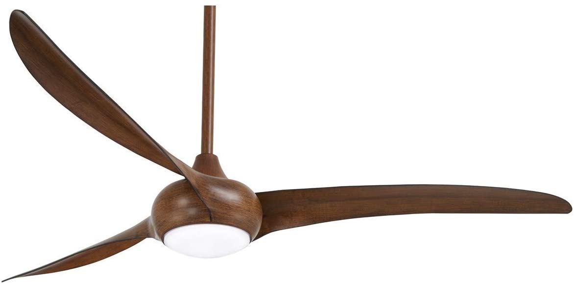 Minka Aire Light Wave 65 in. LED Indoor Koa Ceiling Fan with Remote