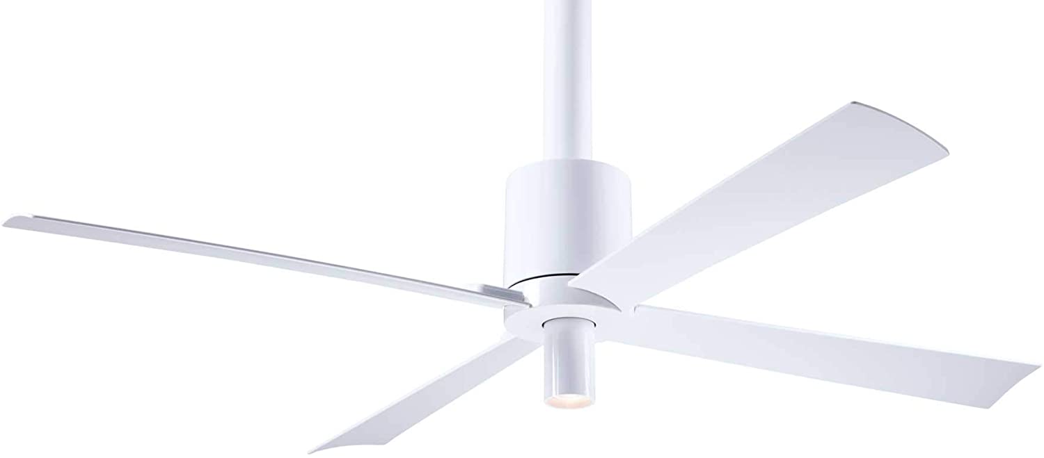 Modern Fan Company Pensi DC 52 in. LED Gloss White Ceiling Fan with Remote