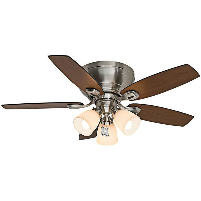 Casablanca 53187 Durant 44" 5 Blade Ceiling Fan Brushed Nickel with Light
