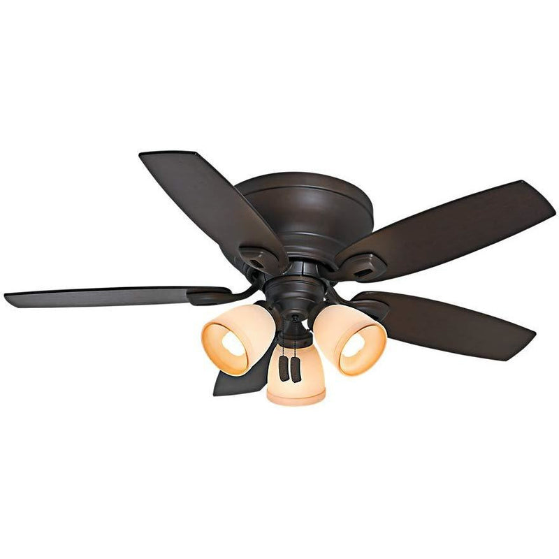 Casablanca 53188 Durant 44" 5 Blade Flush Mount Ceiling Fan Maiden Bronze