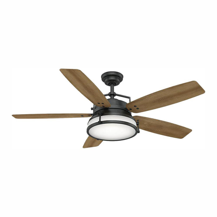 Casablanca 59359 Caneel 56" 5 Blade LED Ceiling Fan Aged Steel with Light