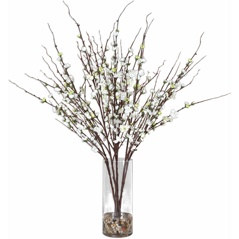 Uttermost 60128 Quince Blossoms Silk Flower Vase
