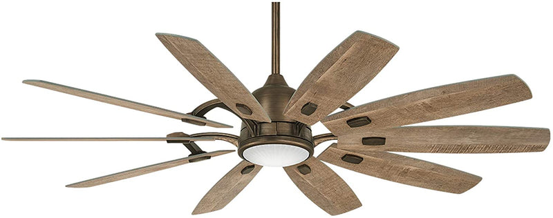 Minka Aire Barn 65 in. LED Indoor Bronze Smart Ceiling Fan with Remote