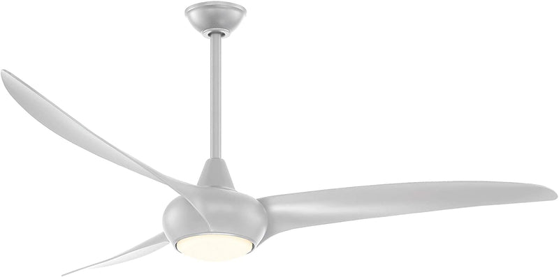 Minka Aire Light Wave 65 in. LED Indoor Silver Ceiling Fan with Remote