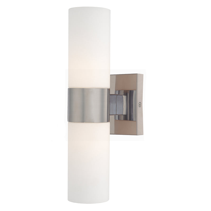 Minka Lavery 6212-84 2 Light Brushed Nickel Bathroom Vanity Light Sconce
