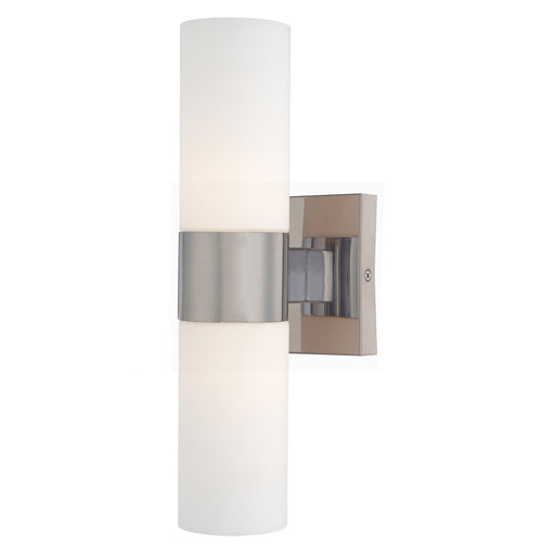 Minka Lavery 6212-84 2 Light Brushed Nickel Bathroom Vanity Light Sconce