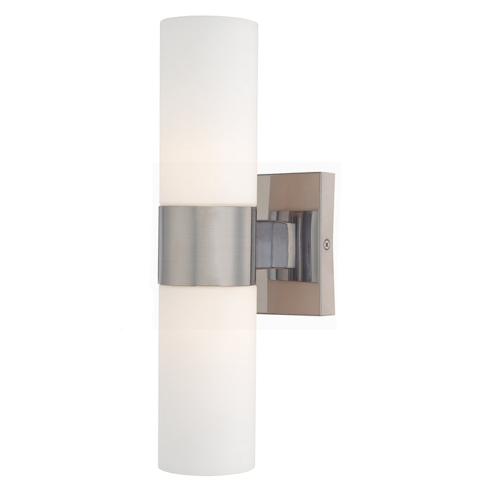 Minka Lavery 6212-84 2 Light Brushed Nickel Bathroom Vanity Light Sconce