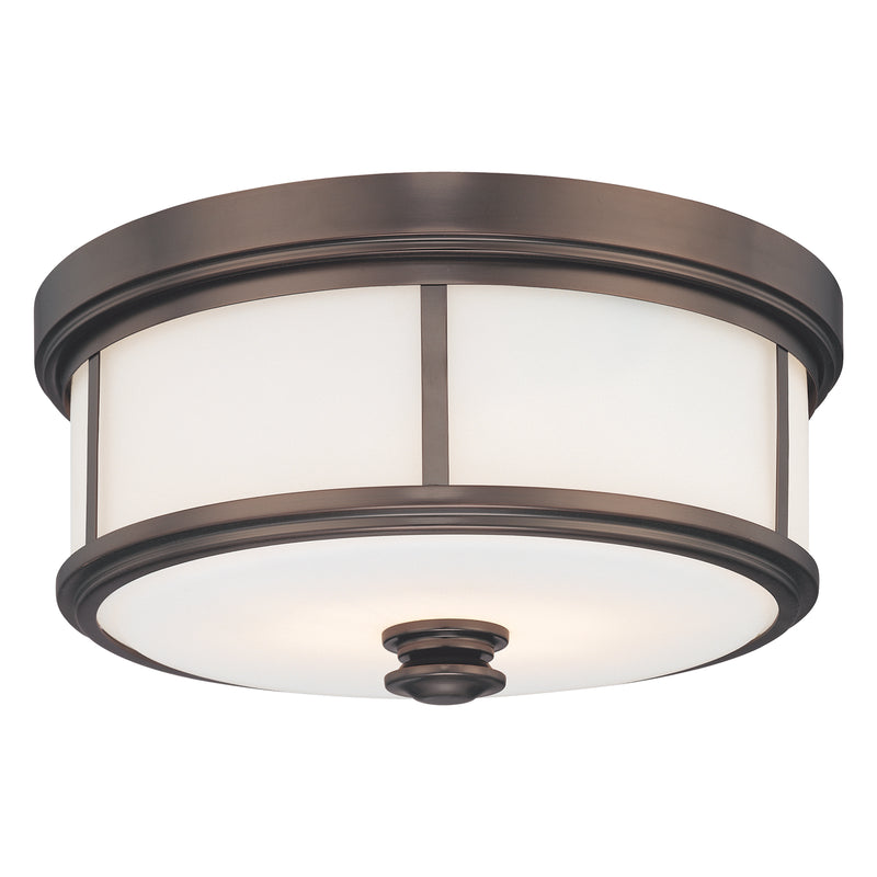Minka Lavery 6368-281 3 Light Harvard Court Bronze Flush Mount