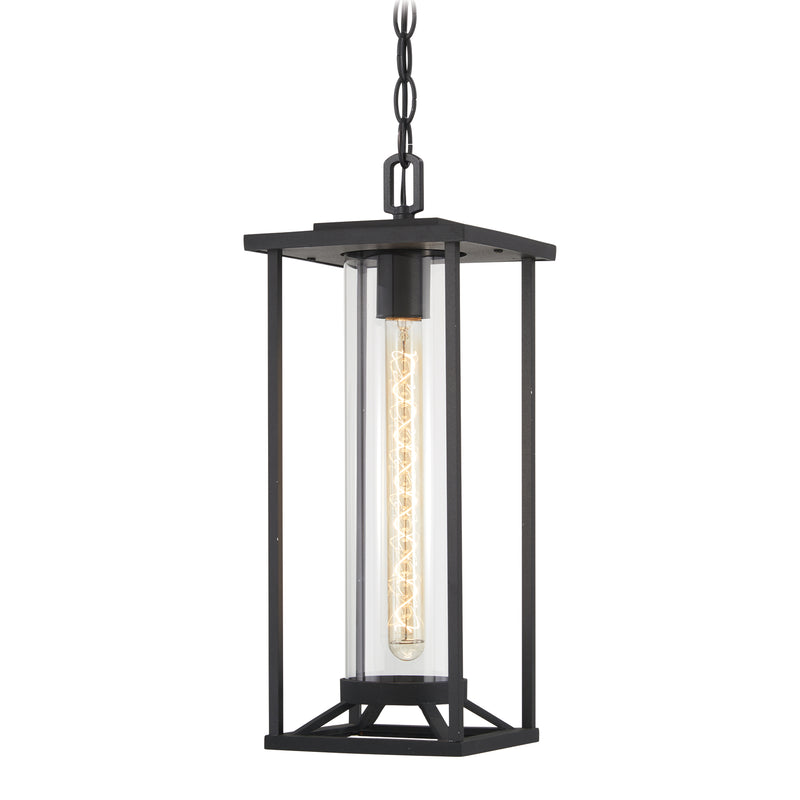 Minka Lavery 72474-66 Trescott 1 Light Black Outdoor Pendant Light