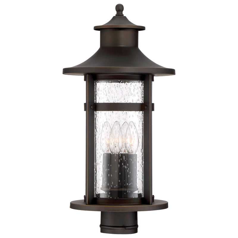 Minka Lavery 72556-143C Highland Ridge 4 Light Oil Rubbed Bronze Outdoor Post Light