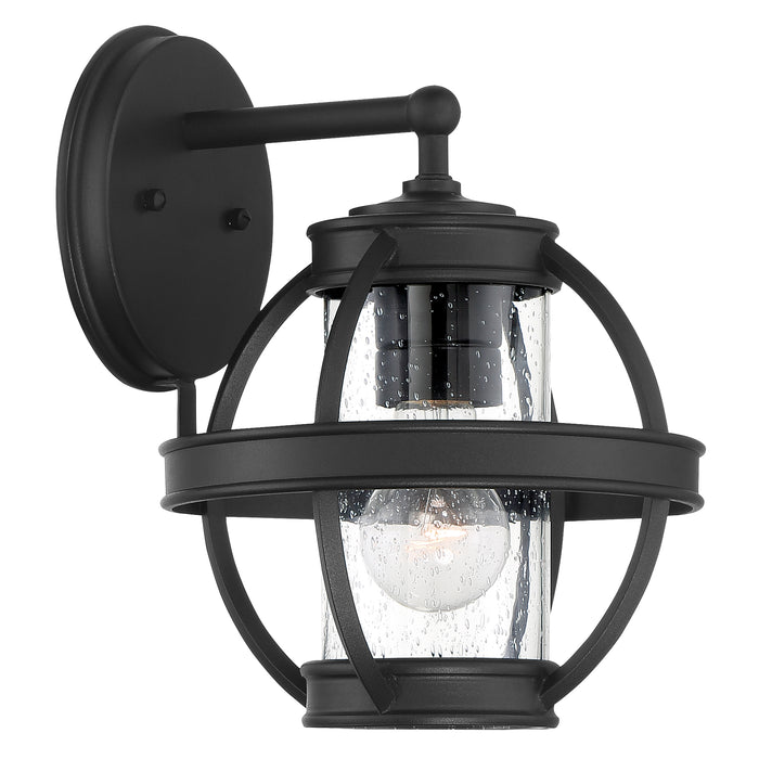 Minka Lavery Cumberland Court 1 Light Wall Mount with Sand Coal Finish and Clear Seeded Glass (Wall Mount Light 8.5 in W x 11.25 in H)