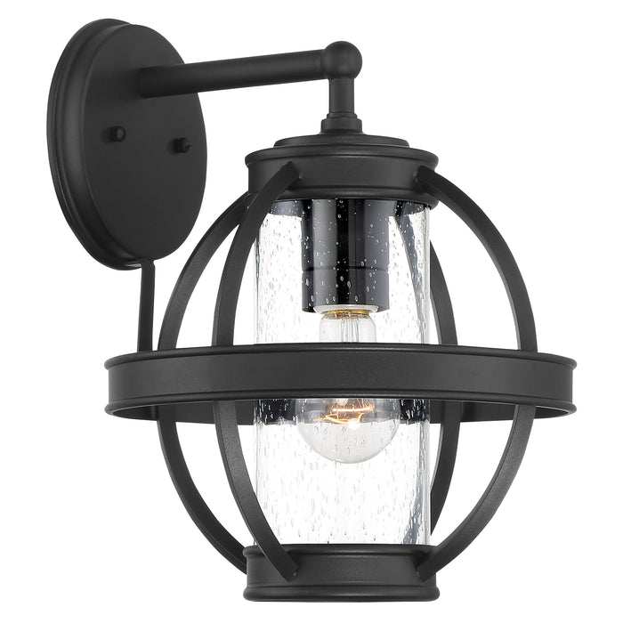 Minka Lavery Cumberland Court 1 Light Wall Mount with Sand Coal Finish and Clear Seeded Glass (Wall Mount Light 10.5 in W x 13.5 in H)