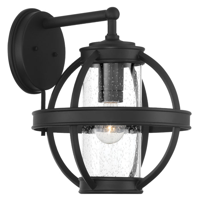 Minka Lavery Cumberland Court 1 Light Wall Mount with Sand Coal Finish and Clear Seeded Glass (Wall Mount Light 12.5 in W x 15.63 in H)