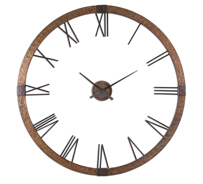Uttermost 06655 Amarion 60" Copper Wall Clock
