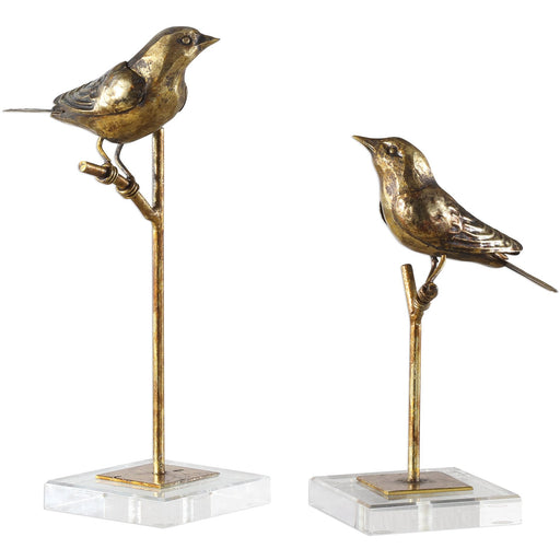 Uttermost 18898 Passerines Bird Sculptures Set of 2